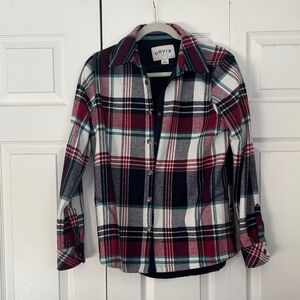 Orvis Red and Black Plaid Shirt